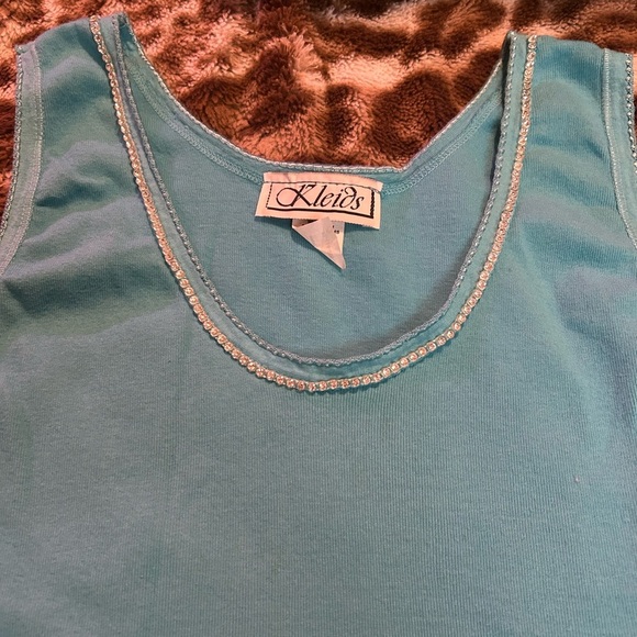 Kleids Blue Sleeveless Top - Picture 2 of 5